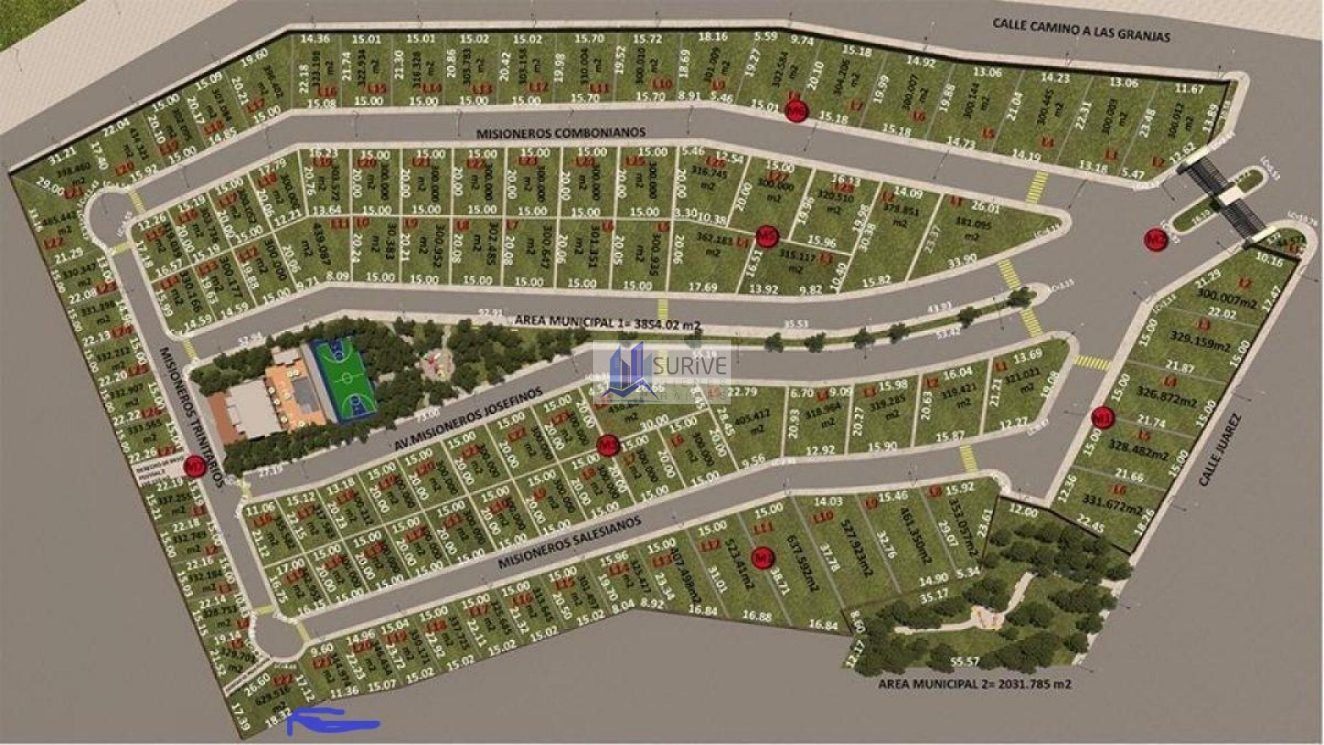 Terreno en venta Bosques de las Misiones