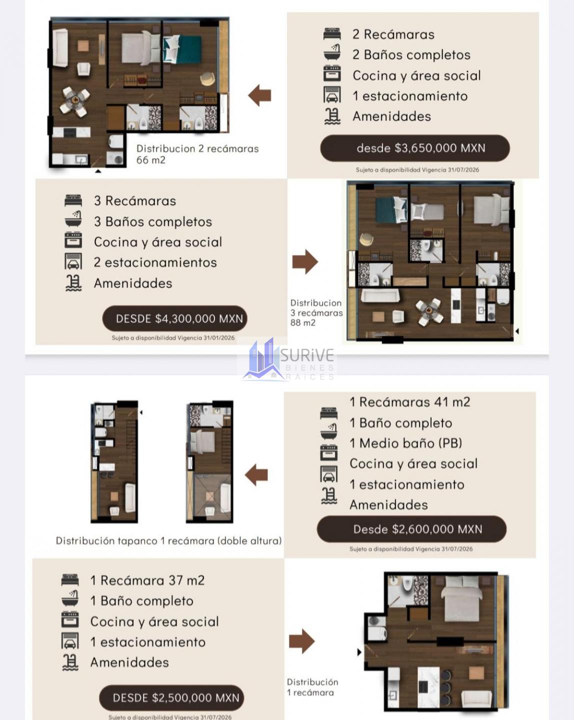 DEPARTAMENTOS PREVENTA TORRE CATEHUA