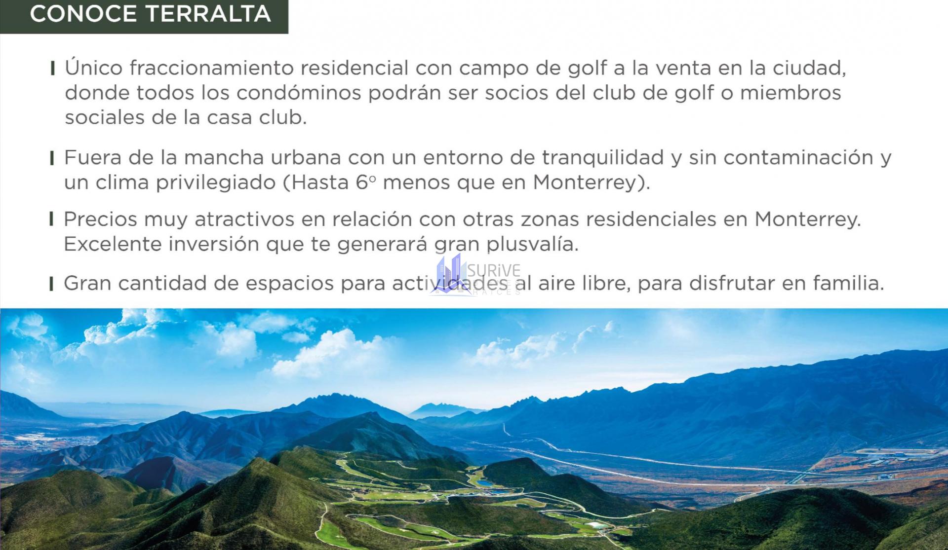 TERRALTA Terrenos en Venta.