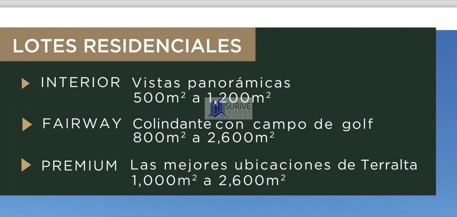 TERRALTA Terrenos en Venta.